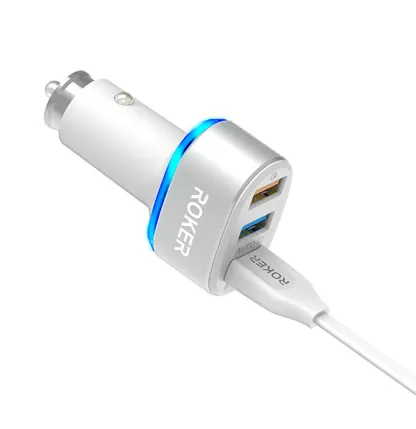 CAR CHARGER TURBO QC 3.0 3 rk_crc3_white__