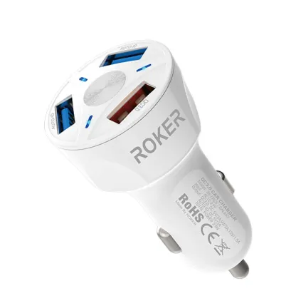 CAR CHARGER GALAXY 3USB 1QC 4 rk_crc5_w