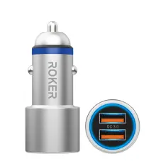 CAR CHARGER HYPER DUAL QC 36W 4 rk_crc7_w